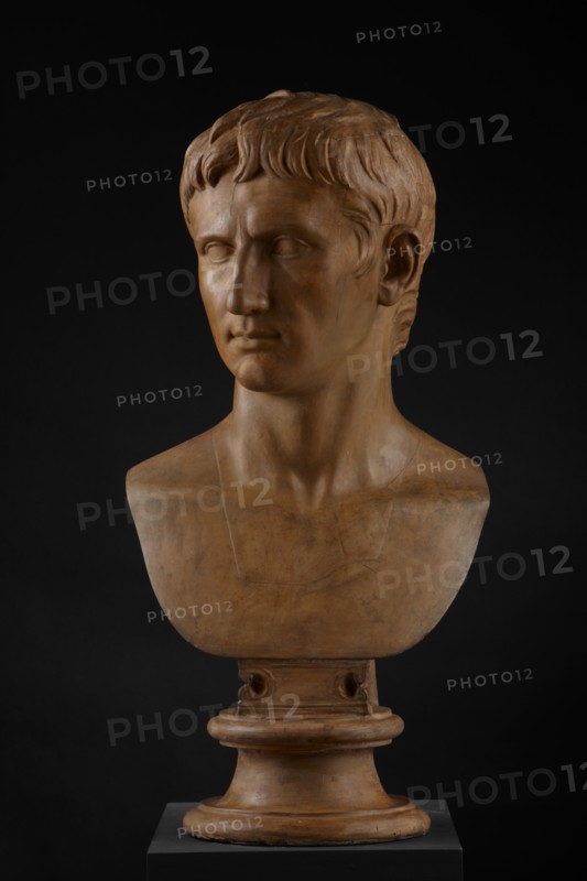Cast of bust of Augustus in the British Museum. Creator: Unknown.
