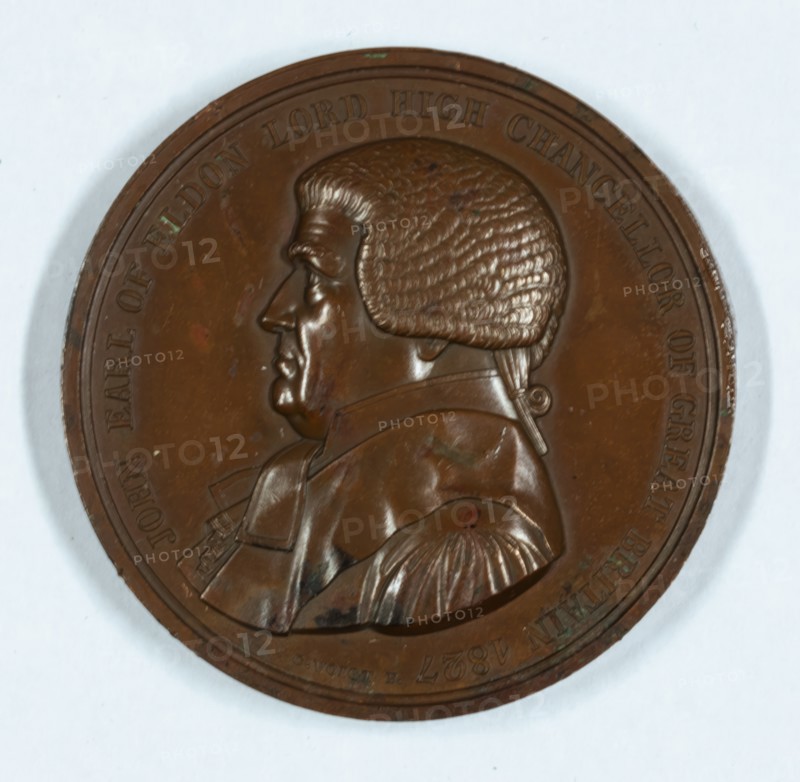 Earl of Eldon, Lord Chancellor, commemorative medal, c1827. Creator: Karl Friedrich Voigt.