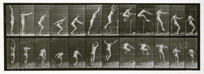 Jumping, 1872-1885.  Creator: Eadweard J Muybridge.