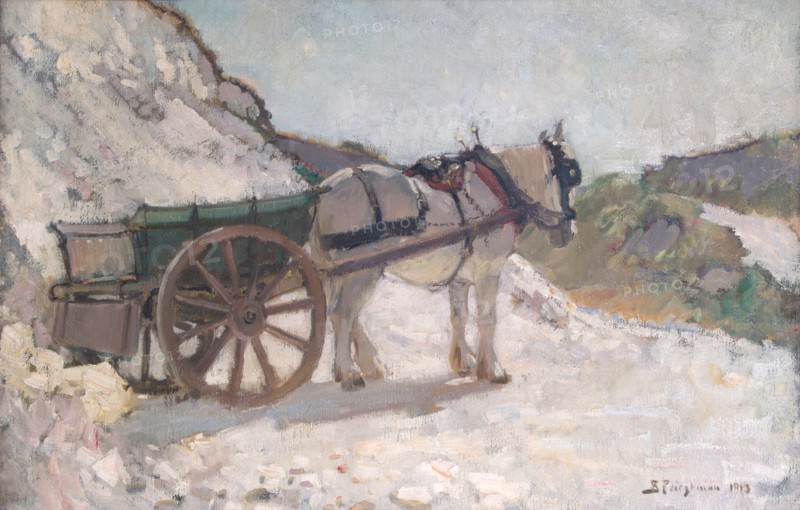 The Old White Horse, c1951. Creator: Bertram Priestman.