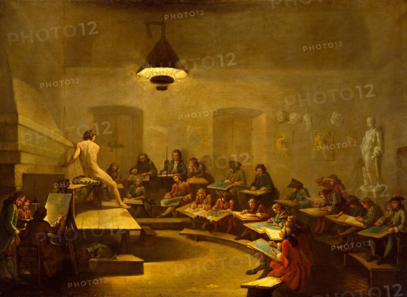 A Life Class, early 19th century?. Creator: Unknown.
