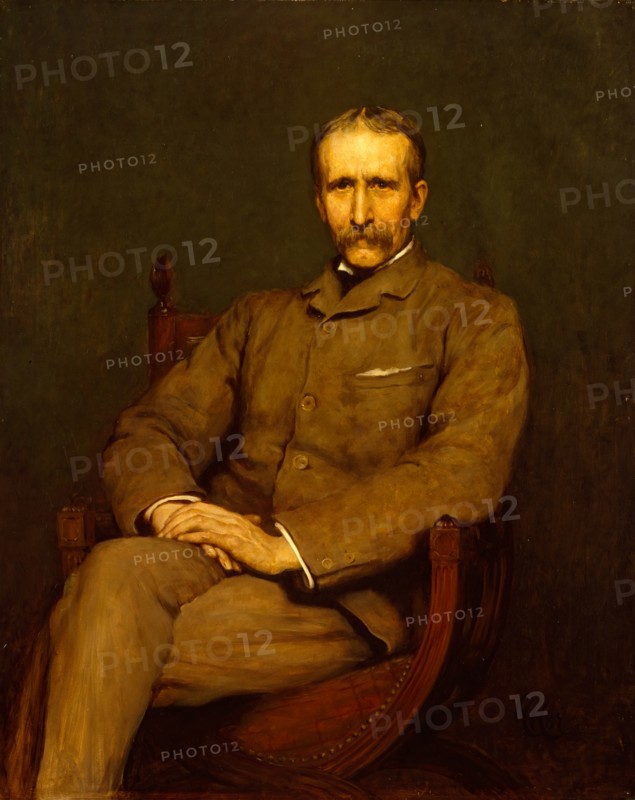 Portrait of Briton Rivière, R.A., 1887. Creator: Hubert von Herkomer.
