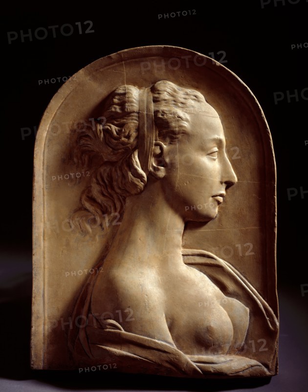 Portrait relief of unknown woman in profile, c19th century? Creator: Unknown.