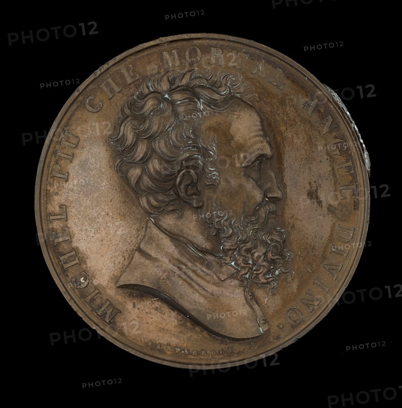 Michelangelo Buonarroti, commemorative medal, c1812.  Creator: Unknown.