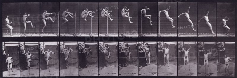 Jumping, 1872-1885.  Creator: Eadweard J Muybridge.