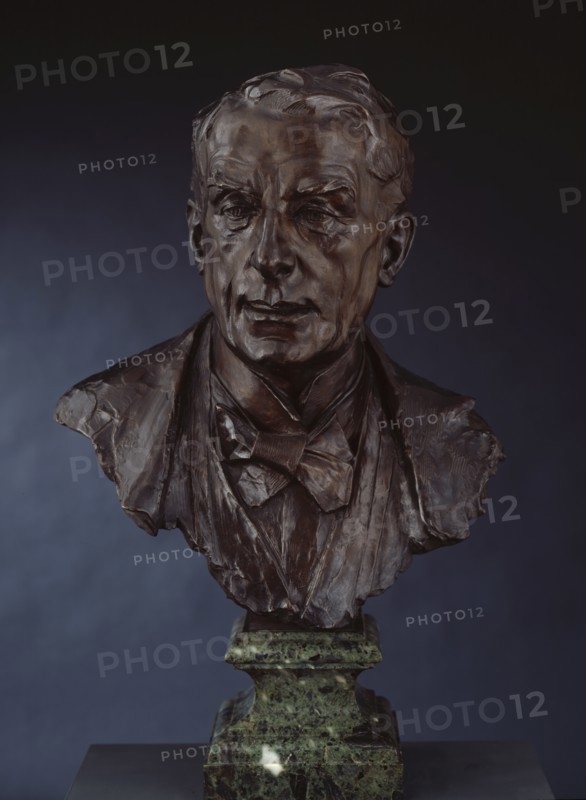 Bust of Walter Sickert, R.A., 1925. Creator: Francis Derwent Wood.
