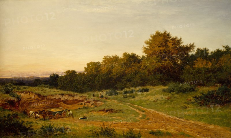 The Sandpit, Burrow's Cross, 1898. Creator: Benjamin Williams Leader.