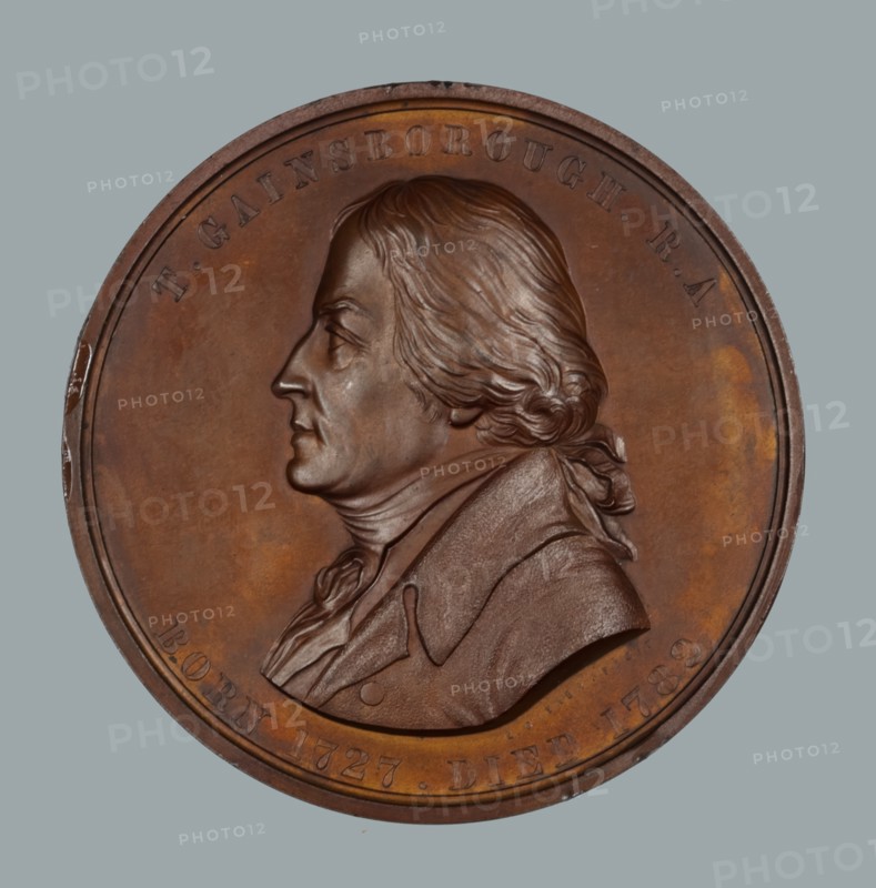 Thomas Gainsborough R.A., Art Union of London medal, 1859. Creator: E. Ortner.