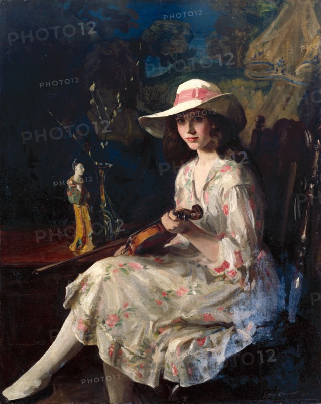 Portrait of Miss Anne Harcourt, 1921. Creator: George Harcourt.