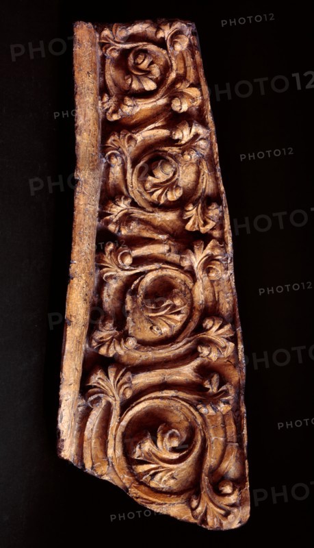Architectural cast: medieval stiff leaf ornament, c19th century? Creator: Unknown.