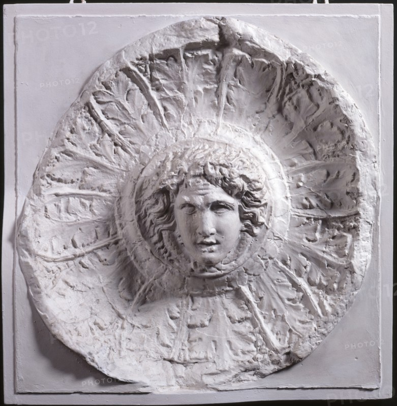 Cast of patera (libation bowl) with Medusa head from frieze, late 18th or early 19th century. Creator: Unknown.