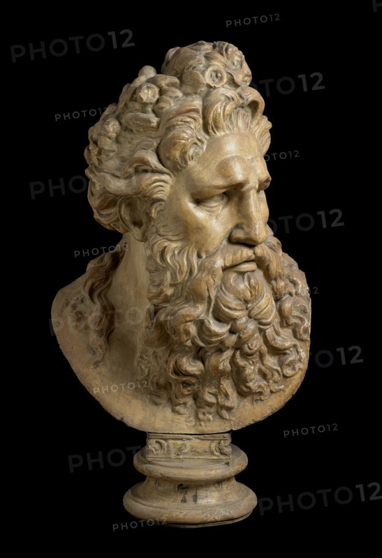 Cast of Head of bearded man, (19th century?). Creator: Unknown.