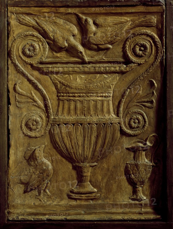 Cast of proper left side of grave altar of M. Antonius Alexander, late 18th or early 19th century. Creator: Unknown.