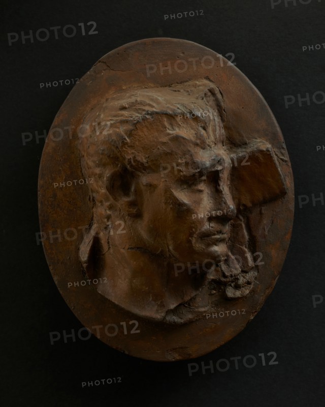 Cast of the head of Trajan. Creator: Unknown.