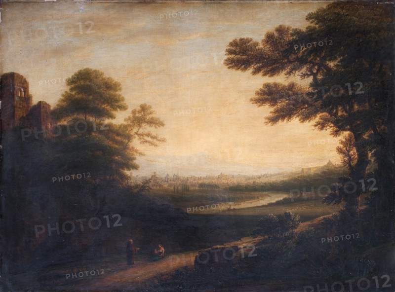 Distant View of Rome, c1783. Creator: Edmund Garvey.