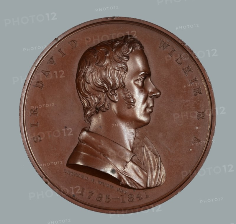Sir David Wilkie, R.A., Art Union of London medal, 1861. Creator: Leonard Charles Wyon.
