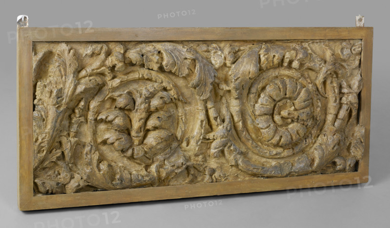 Cast of a scrolling acanthus frieze, late 18th century-early 19th century. Creator: Unknown.