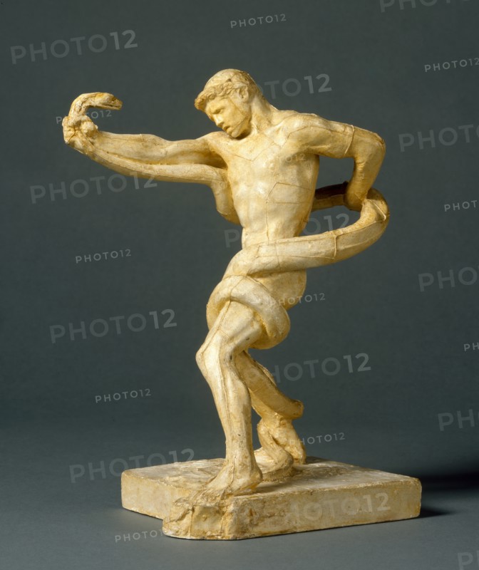 Athlete struggling with a Python (reduced version), c1874. Creator: Frederic Leighton.