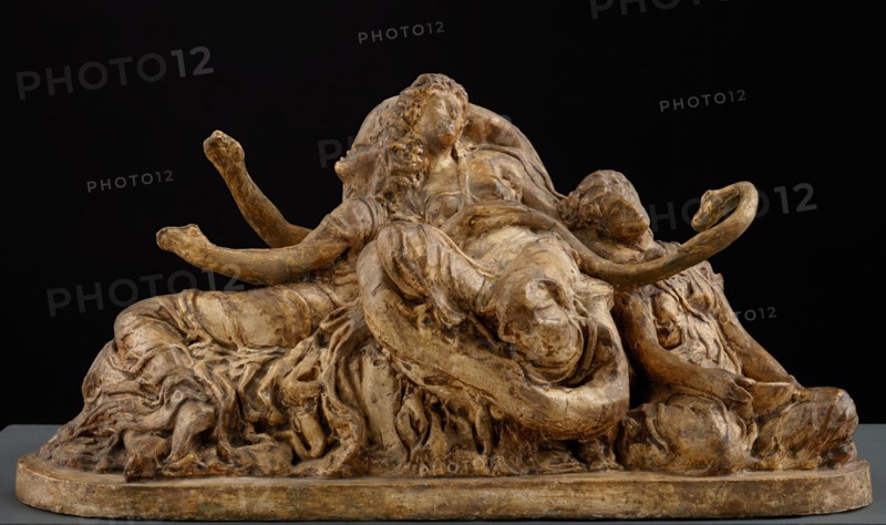 Sketch model for group of figure in the painting 'The Garden of Hesperides', 1892. Creator: Frederic Leighton.