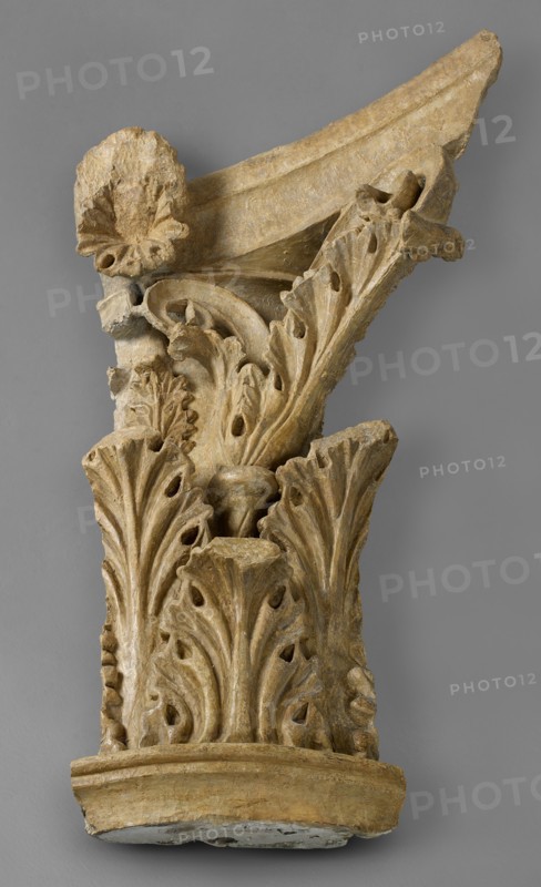 Cast of one quarter of Corinthian capital (no. 8), late 18th century-early 19th century. Creator: Unknown.