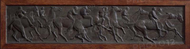 The False Start; Jockeys on Racehorses, 1902. Creator: Arthur George Walker.