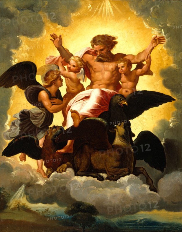 Vision of Ezekiel, (c1518), late 18th century. Creator: Giuseppe Cades.