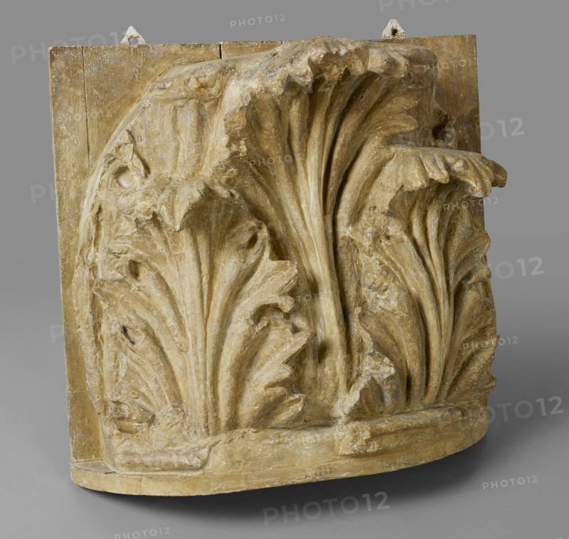 Cast of acanthus leaves and cauliculi of Corinthian capital, late 18th century-early 19th century. Creator: Unknown.