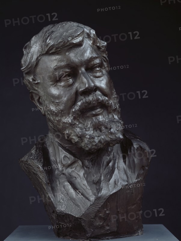 Bust of John Macallan Swan, R.A., 1910. Creator: William Goscombe John.