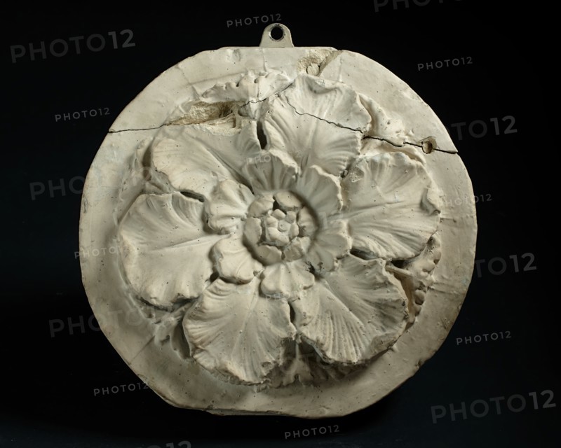 Cast of rosette with six external petals, 19th century?. Creator: Unknown.