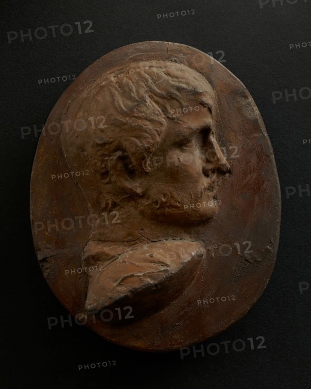 Cast of head of lightly-bearded Roman with right shoulder forward. Creator: Unknown.