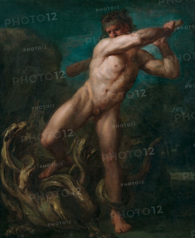 Hercules and the Hydra, 18th century. Creator: George Michael Moser.