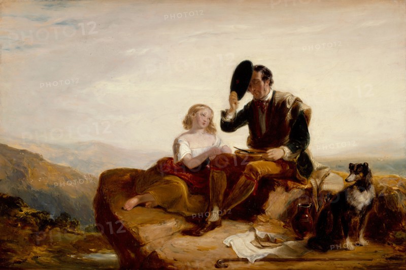 The Shepherd's Grace, 1835. Creator: William Allan.