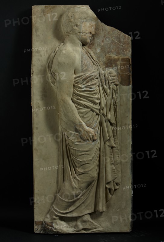 Cast of marshal from East frieze of Parthenon (figure 48 of Slab VI), 19th century. Creator: Unknown.