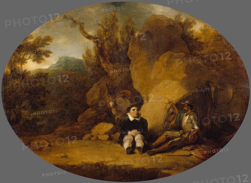 Don Quixote and Sancho Panza, 1793. Creator: Robert Smirke.