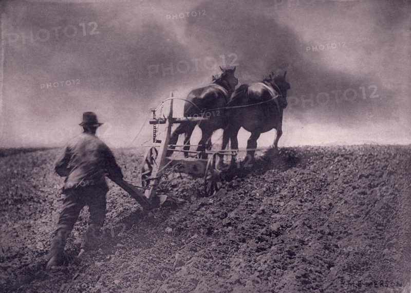 A Stiff Pull, 1890. Creator: Peter Henry Emerson.