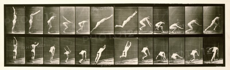 Jumping, 1872-1885.  Creator: Eadweard J Muybridge.