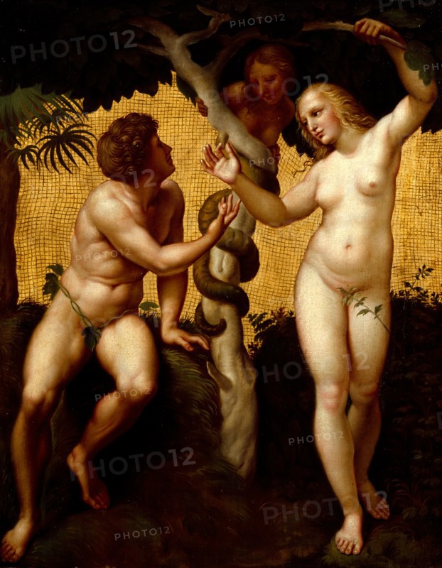 Adam and Eve, (c1508-1511), late 18th century. Creator: Giuseppe Cades.