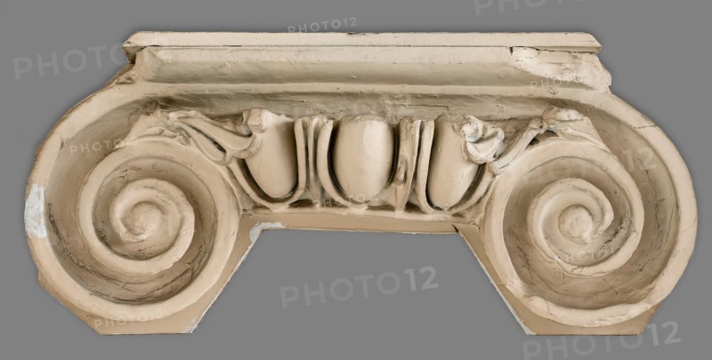 Cast of one side of an ionic column capital, 19th century. Creator: Unknown.