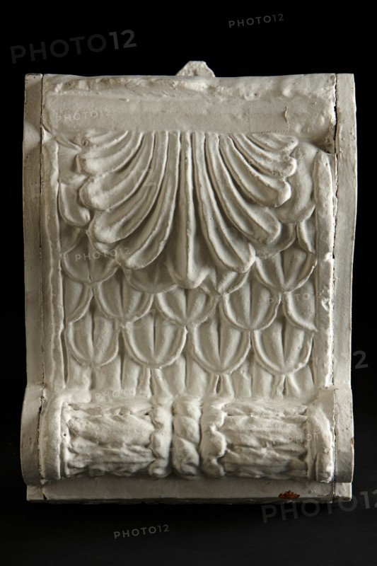 Cast of modillion decorated with a palmette at its base, late 18th or early 19th century. Creator: Unknown.