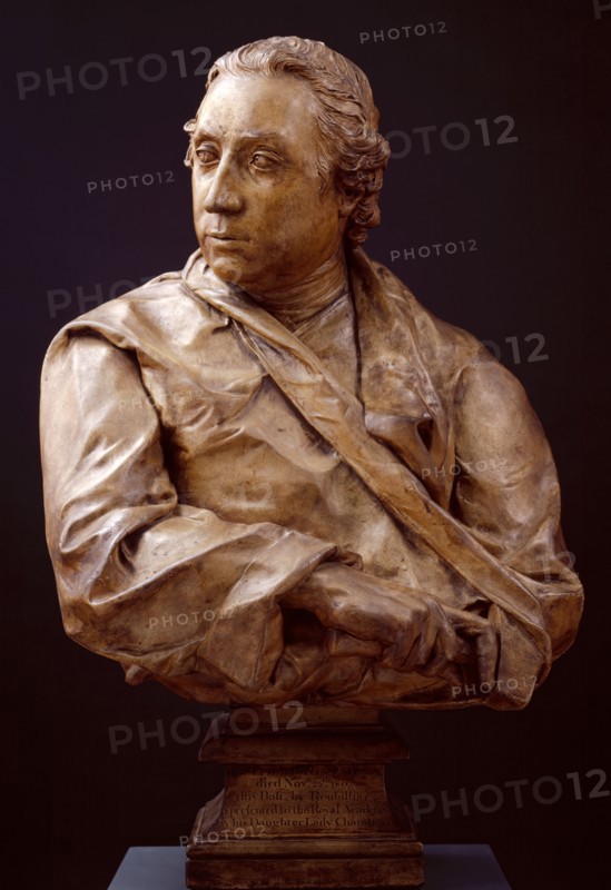 Bust of Joseph Wilton, R.A., c1760. Creator: Louis Francois Roubiliac.