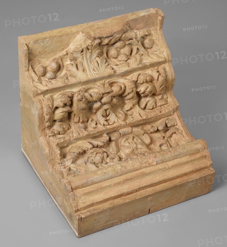 Cast of impost of interior passage between main and side arches, late 18th century-early 19th cent. Creator: Unknown.