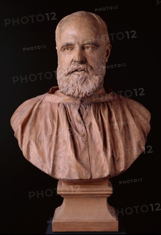 Bust of Edward Armitage, R.A., 1876. Creator: Joseph Edgar Boehm.