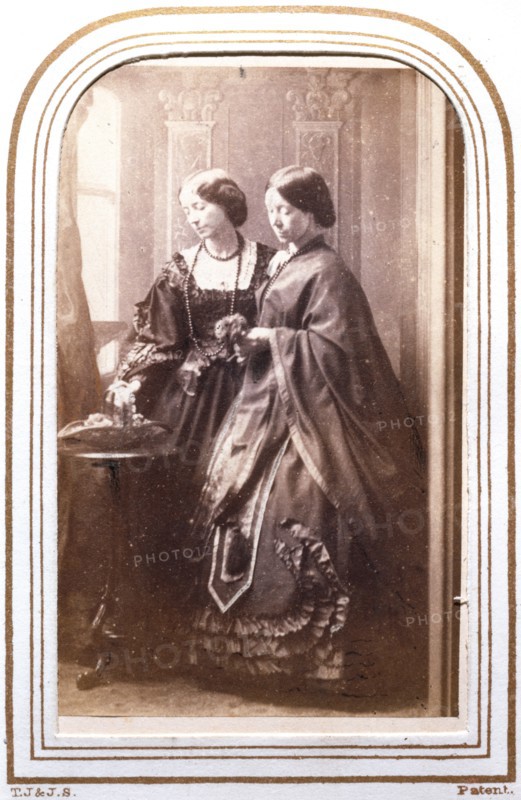 Annie Feray Mutrie and Martha Darley Mutrie, mid 19th century. Creator: Unknown.