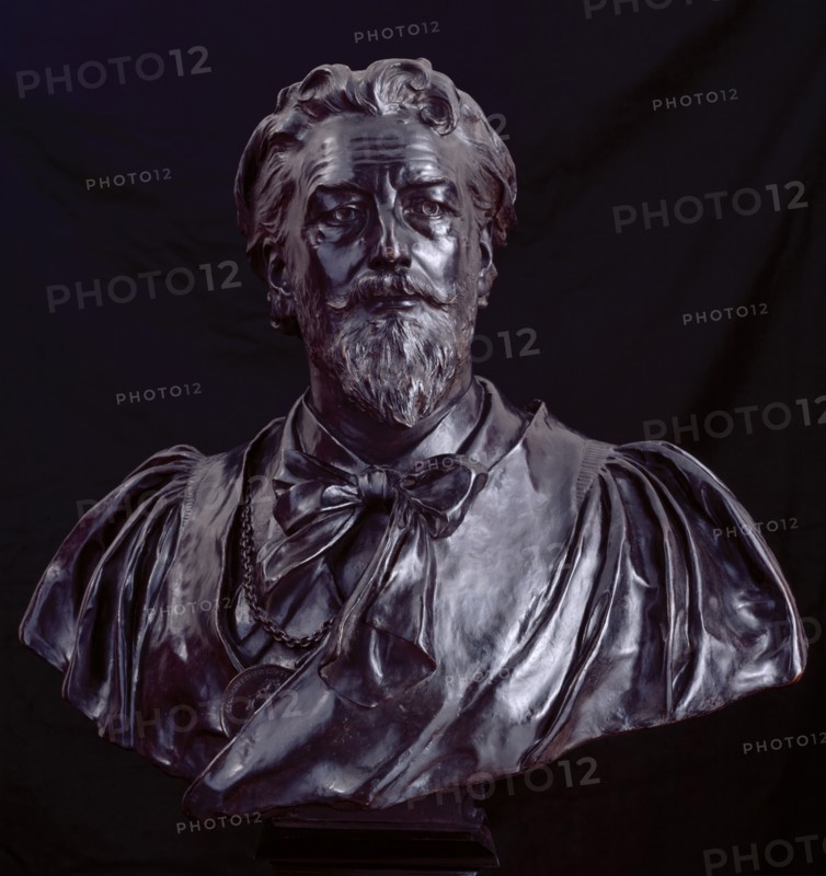 Bust of Frederic, Lord Leighton, P.R.A., 1892. Creator: Thomas Brock.