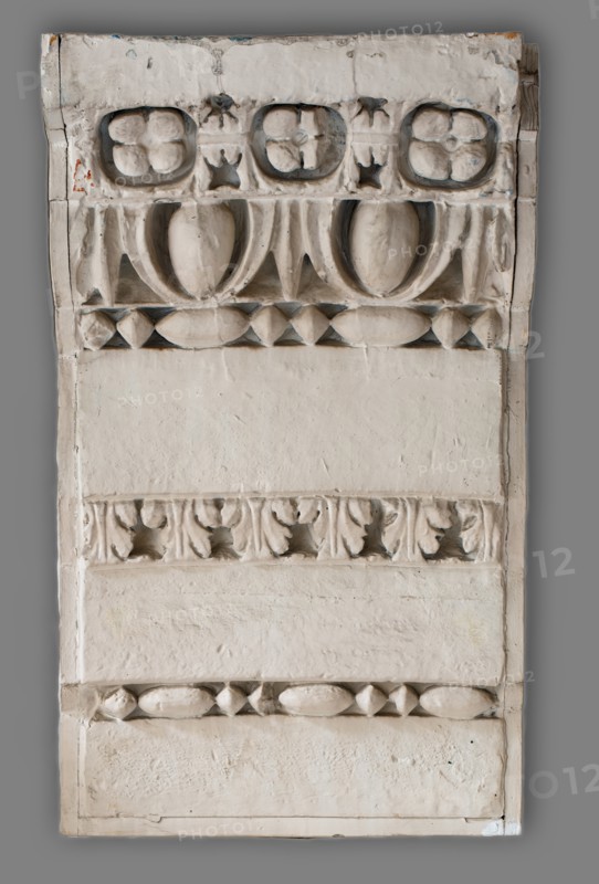 Cast of section of archivolt of central passageway of the Arch of Septimius Severus, late 18th. Creator: Unknown.