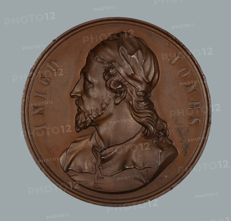 Inigo Jones, Art Union of London medal, 1849. Creator: Charles Frederick Carter.