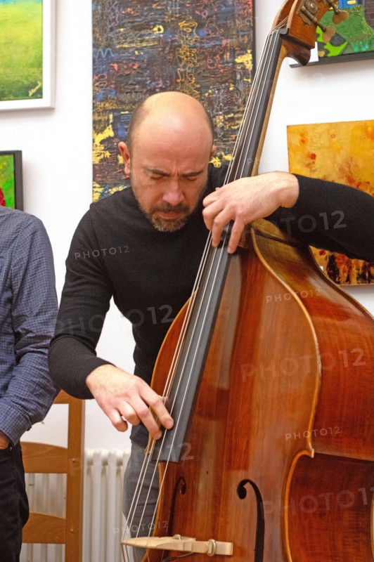 Mirko Scarcia, Martin Shaw Quintet, Clocktower Cafe Jazz Club, Croydon, Dec 2025. Creator: Brian O'Connor.