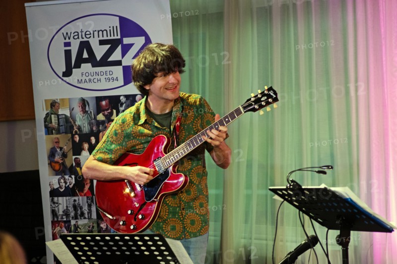 Rob Luft, Arild Anderson Trio, Watermill Jazz Club, Dorking, Surrey, June 2026. Creator: Brian O'Connor.