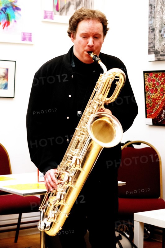 Richard Shepherd, Martin Shaw Quintet, Clocktower Cafe Jazz Club, Croydon, Dec 2025. Creator: Brian O'Connor.