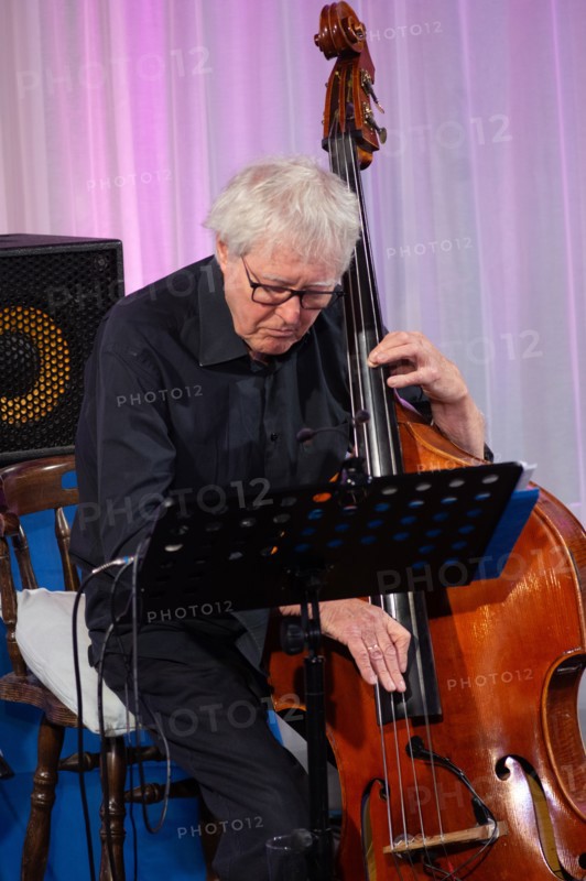 Arild Anderson, Arild Anderson Trio, Watermill Jazz Club, Dorking, Surrey, June 2026. Creator: Brian O'Connor.
